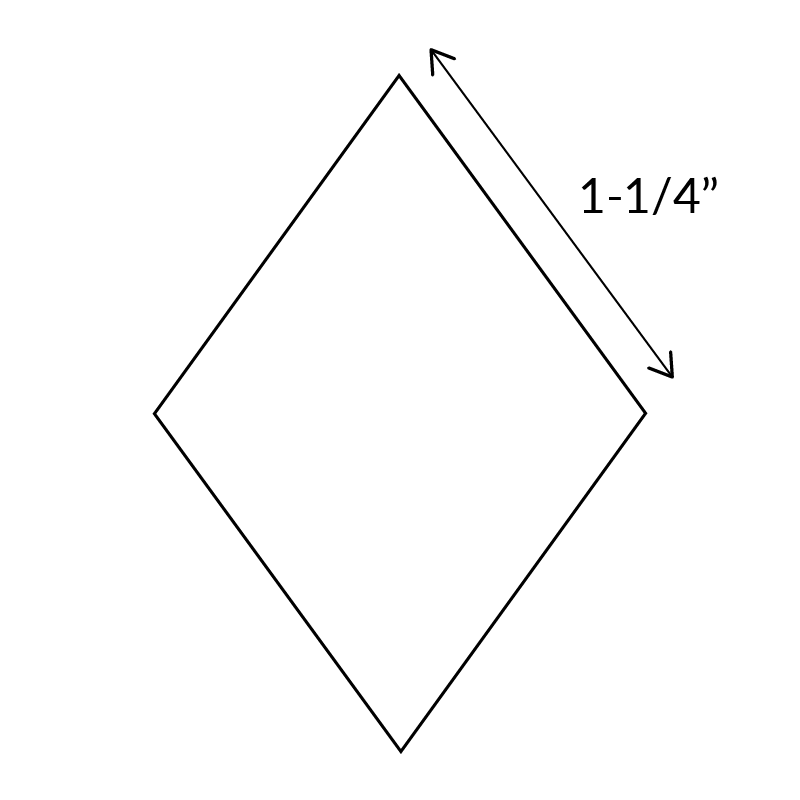 1.25" 5-point-diamond-english-paper-pieces