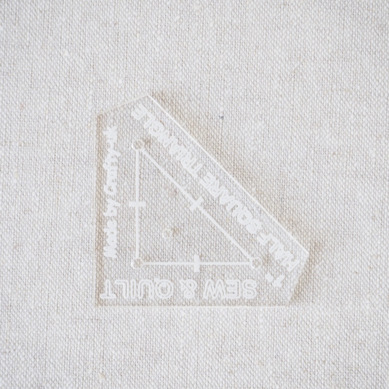 Acrylic Cutting Template 1" Half Square Triangle