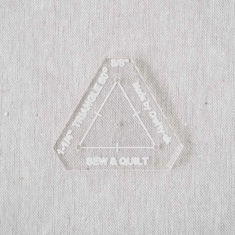 Acrylic Cutting Template 1-1/4" Equilateral Triangle