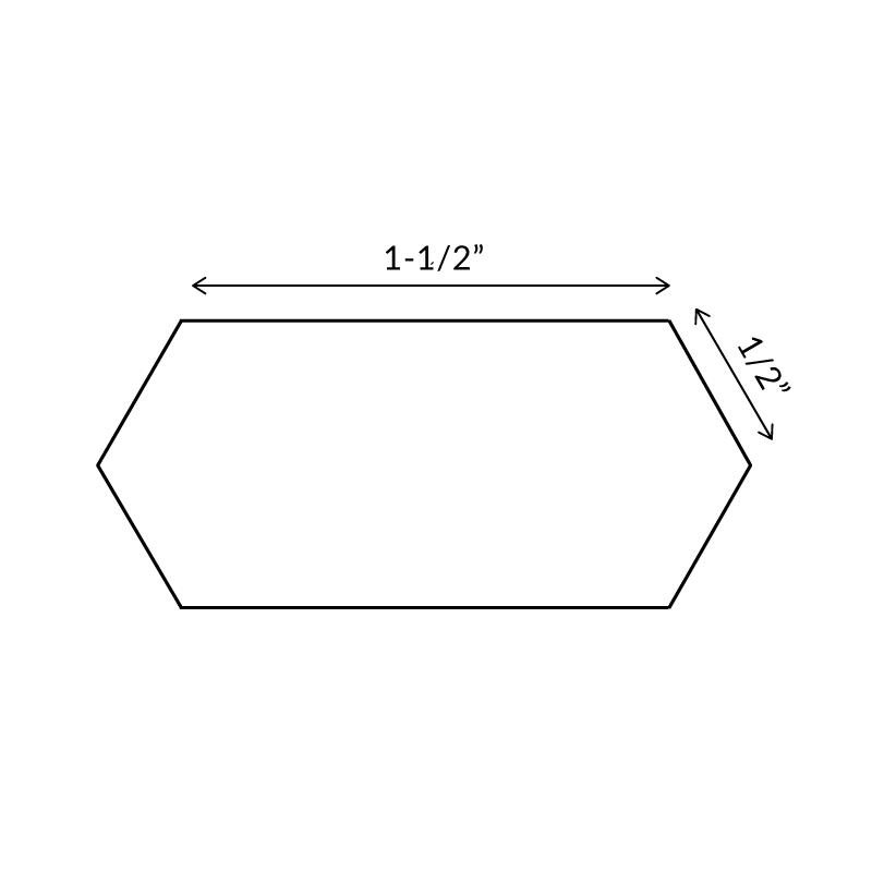 Elongated-hexagon-paper-pieces-1-1/2-inch