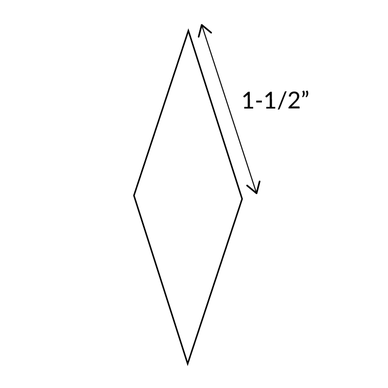 1-1/2"-10-Point-Diamond-English-Paper-Pieces