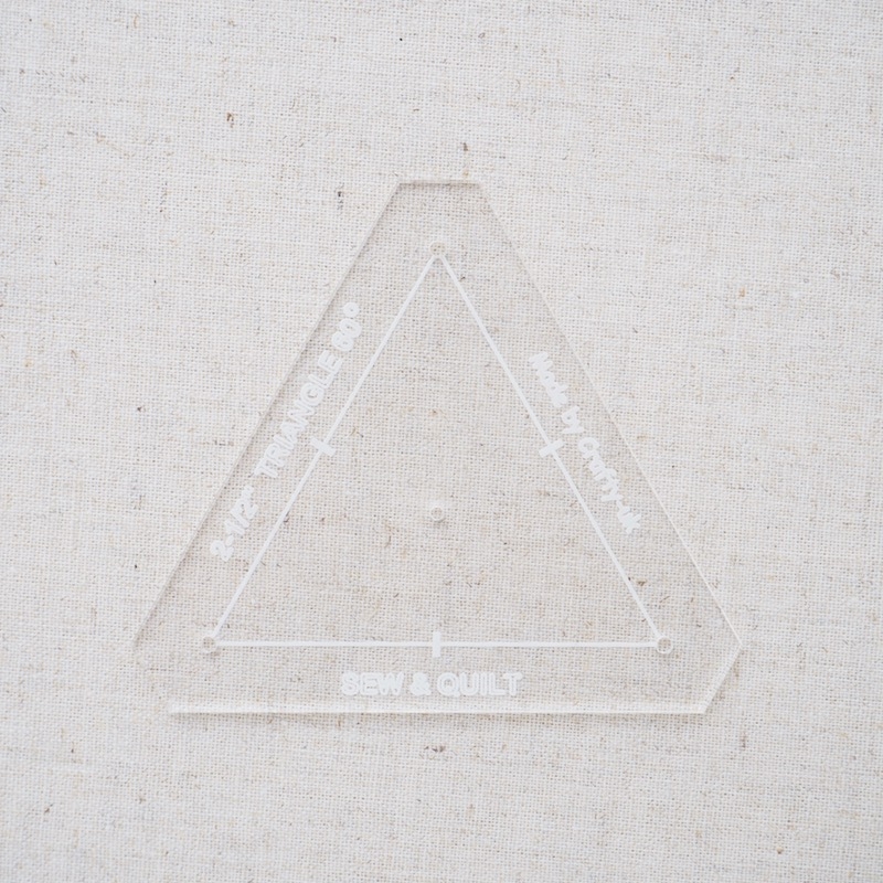 Acrylic Cutting Template 2-1/2" Equilateral Triangle