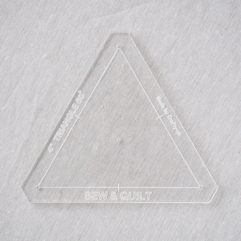 Acrylic Cutting Template 4" Equilateral Triangle