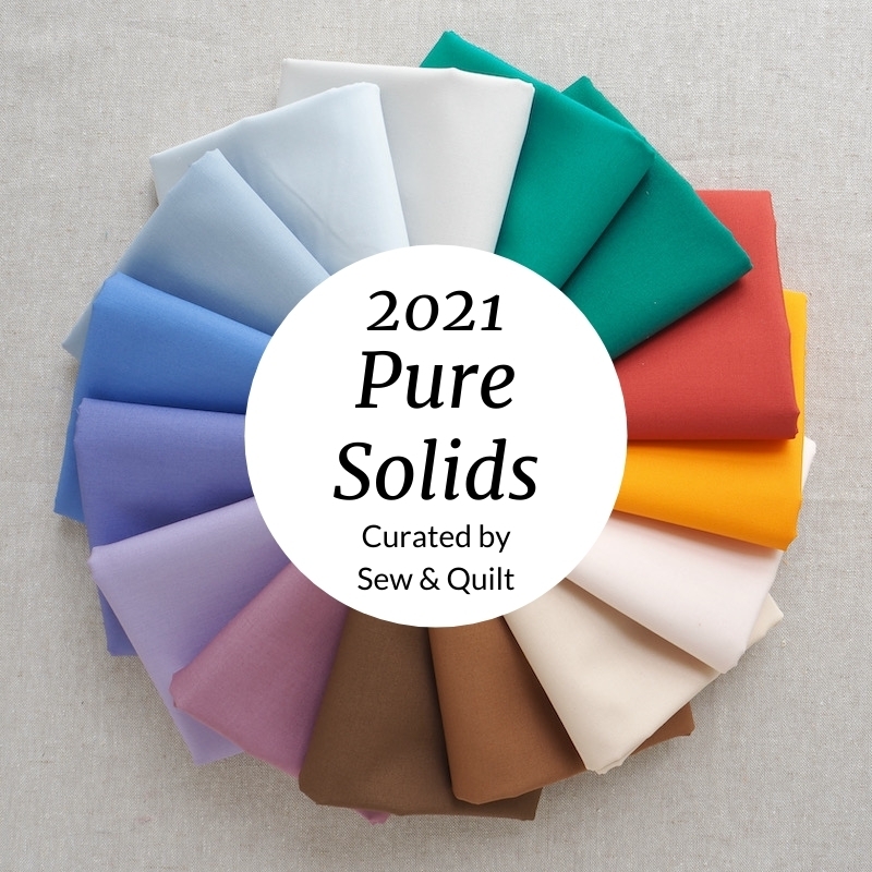 Art Gallery Fabrics Pure Solids New 2021 Colours fat quarter bundle