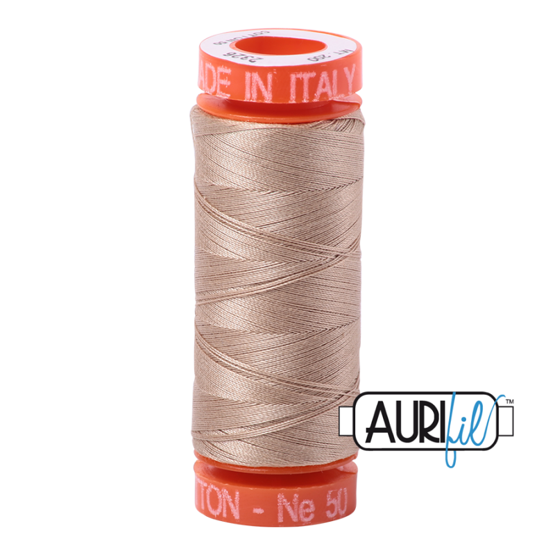 Aurifil 50wt Cotton Thead, Sand #2326 (200m)