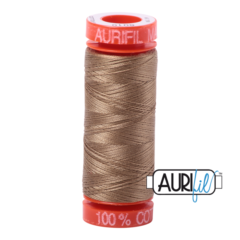 Aurifil 50wt Cotton Thead, Toast #6010 (200m)