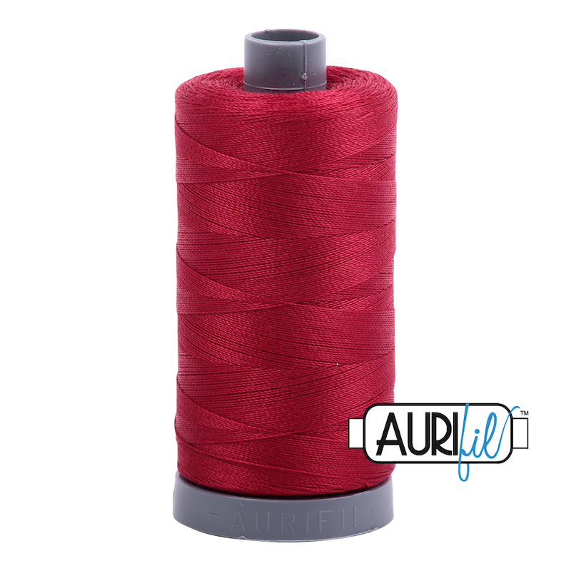 Aurifil 28wt Cotton Thread, Red Wine #2260