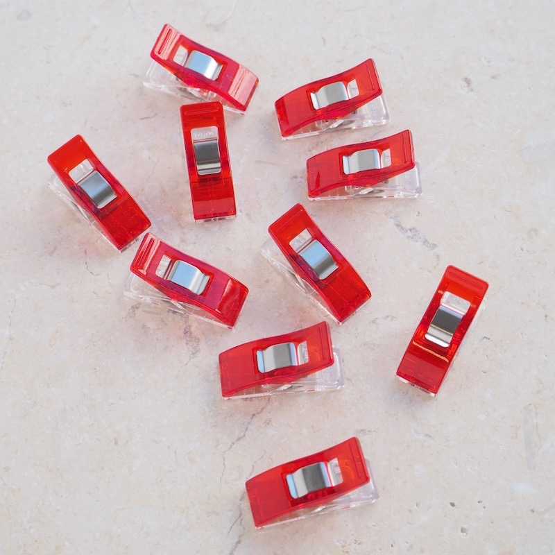 Clover Wonder Clips for quilt binding and sewing