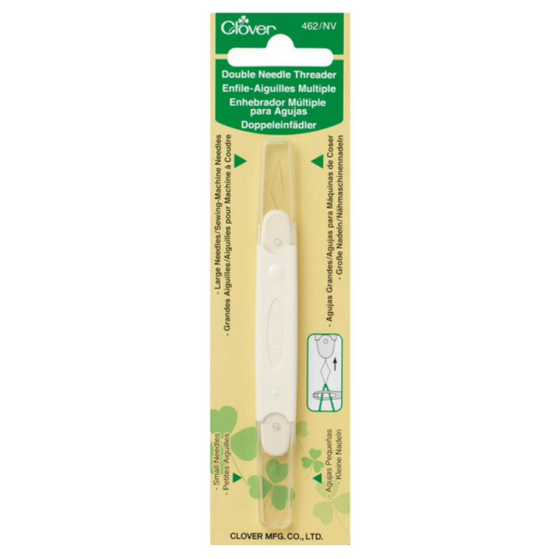 Clover-double-needle-threader-UK-quilting-patchwork