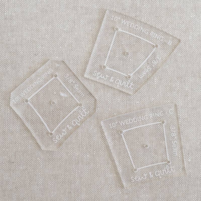 10" Double Wedding Ring Acrylic Template Set