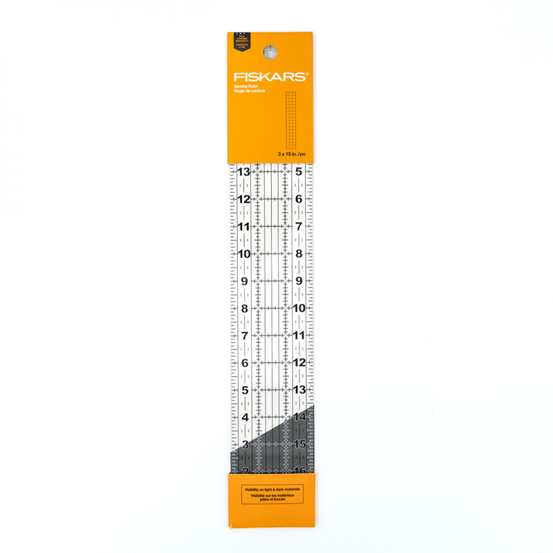 Fiskars Acrylic Quilting Ruler 3 x 18 Inches