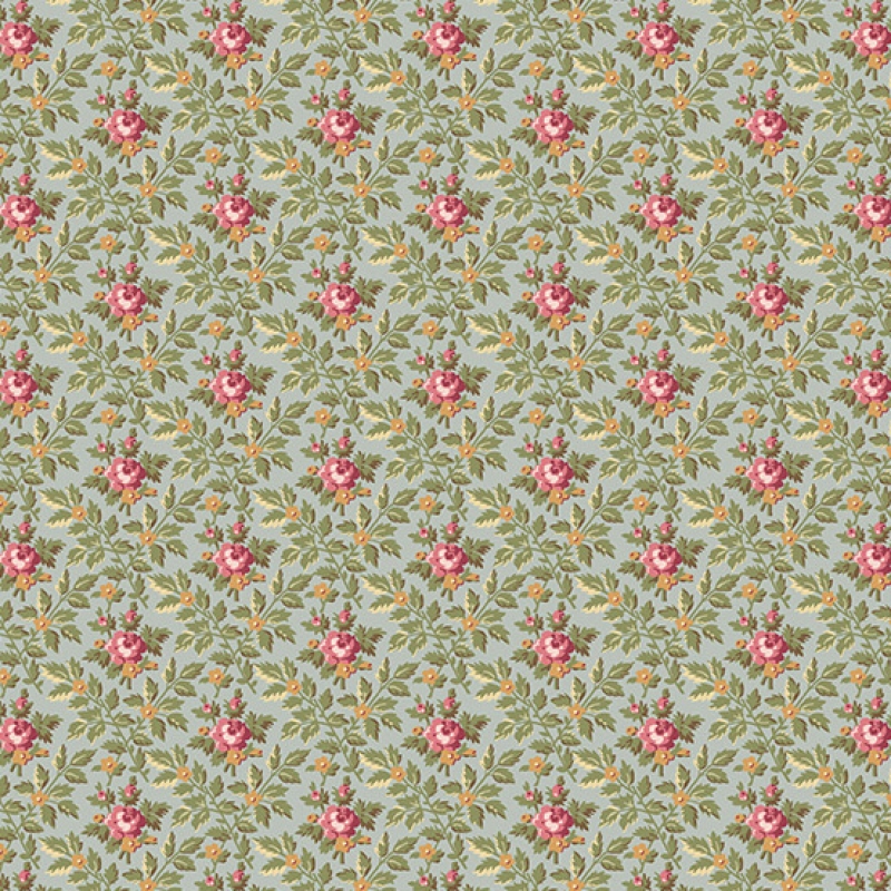 French Mill Wallpaper Roses | 737-C