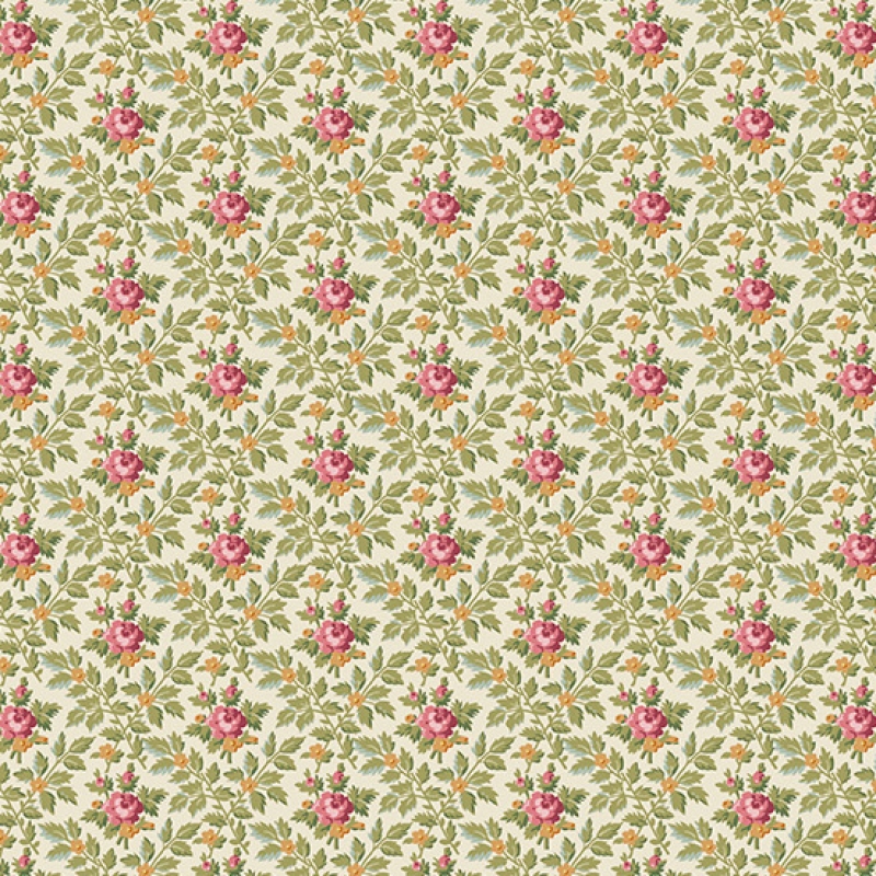 French Mill Wallpaper Roses | 737-L Andover Fabrics