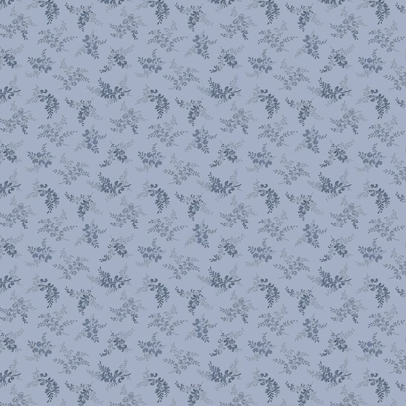 Grace Elizabeth Green Flower Scroll | R101684D-BLUE