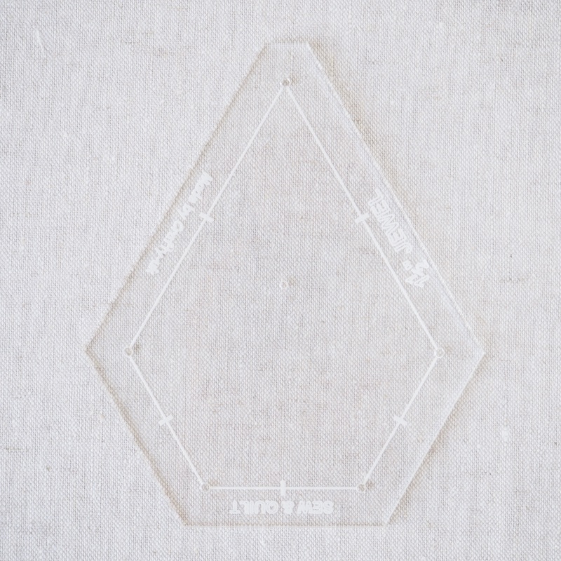 Acrylic Cutting Template 1-1/2" x 3" Jewel
