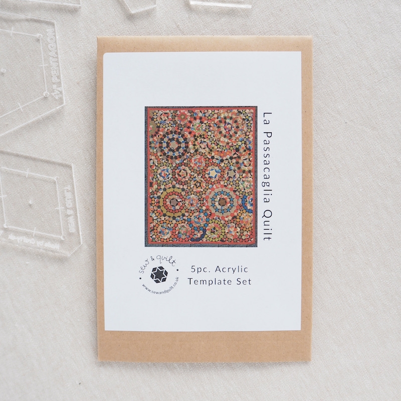 La Passacaglia quilt by Willyne Hammerstein acrylic template set