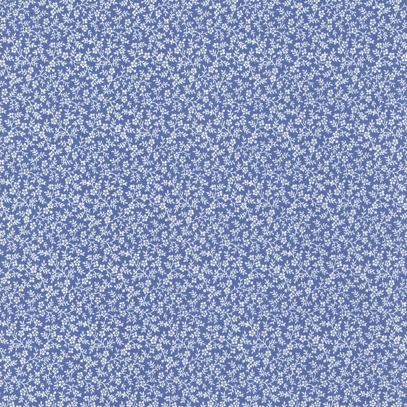 Nina Cornflower Ditsy Vine cotton fabric