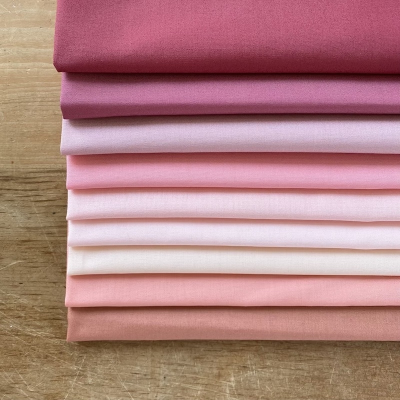 Art Gallery Fabrics Pure Solids Pink Fat Quarter Bundle