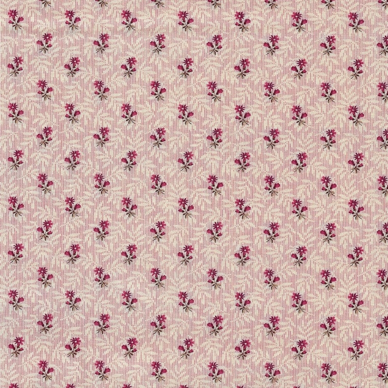 Sienna Crimson Floral Stripe | 693-C