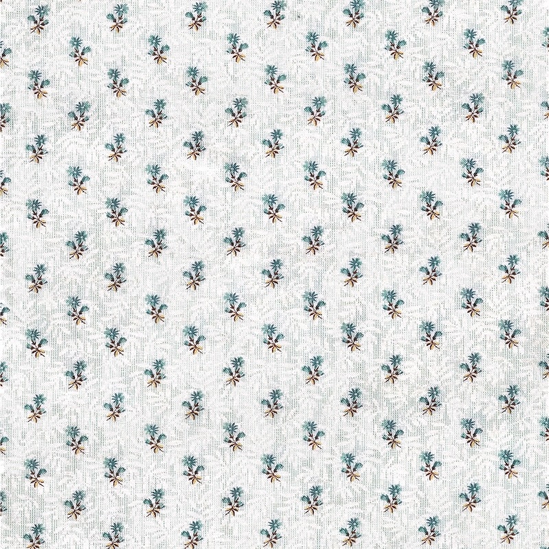 Sienna Teal Floral Stripe | 693-T