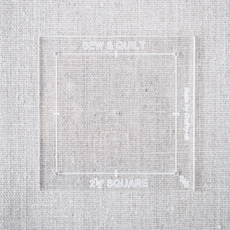 Acrylic Cutting Template 2-1/2" Square
