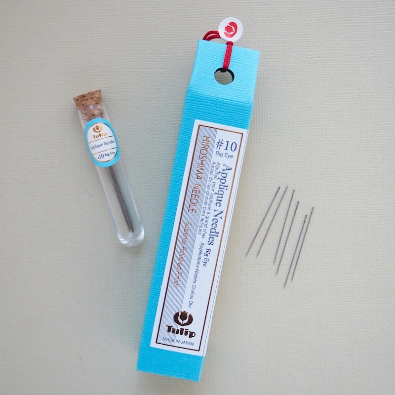 Tulip Hiroshima applique sharps needle, size 10 big eye