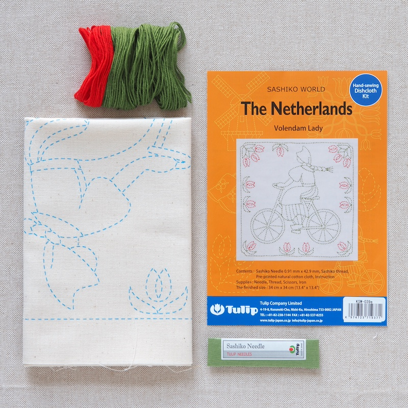 Tulip Sashiko Kit, The Netherlands - Volendam