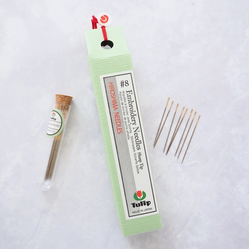 Tulip Hiroshima embroidery crewel needles in size 8