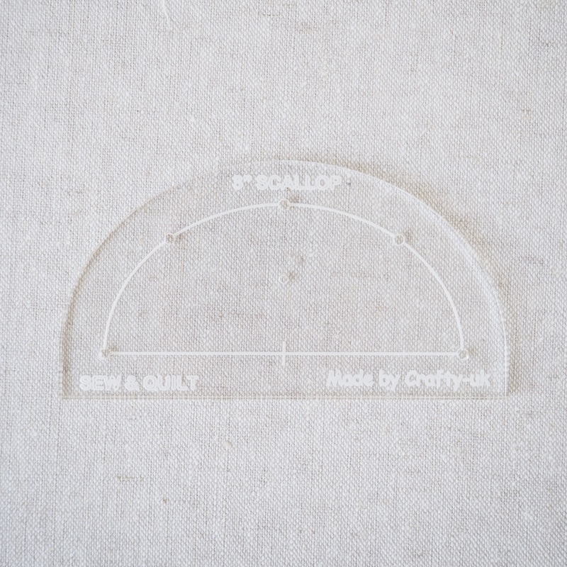 Acrylic Cutting Template 3" Scallop