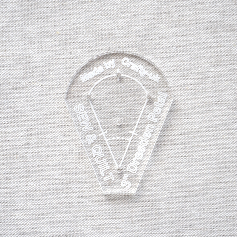 Acrylic Cutting Template 3" Dresden