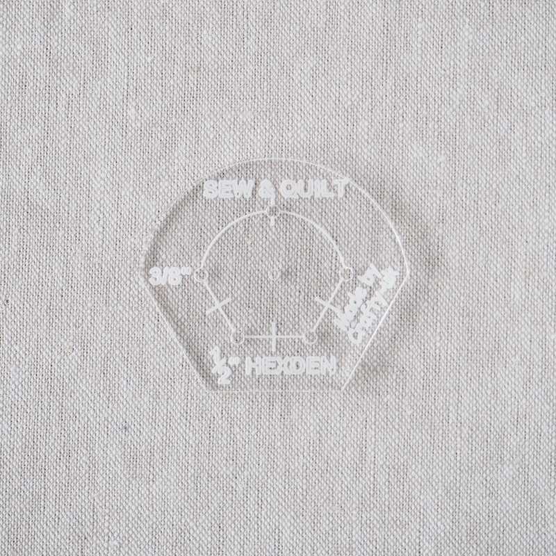 Acrylic Cutting Template 1/2" Hexagon Petal